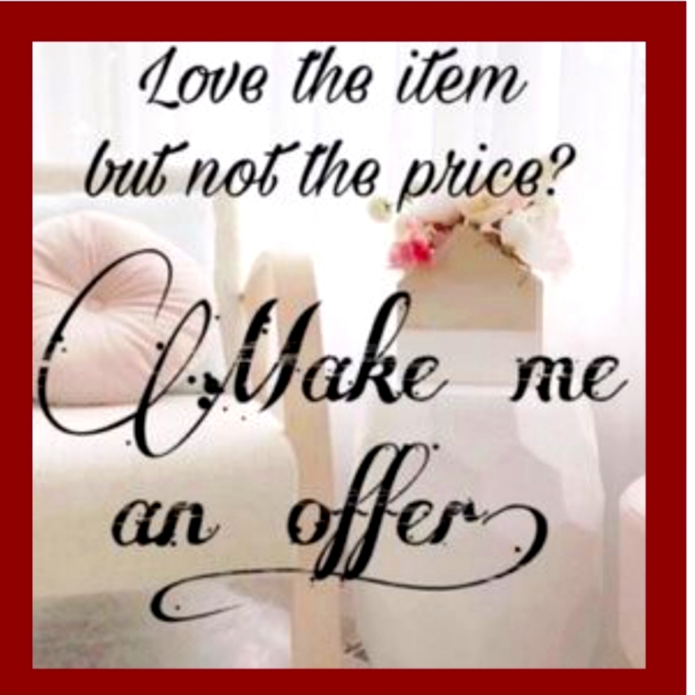 💥I always consider reasonable offers or counter with one!🏷